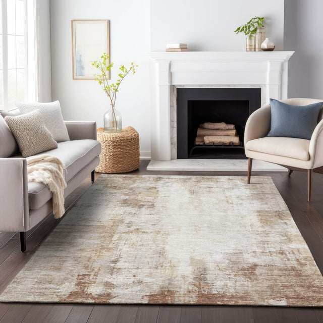 Addison Chantille ACN2171 Modern Machine Made Transitional Beige Rug