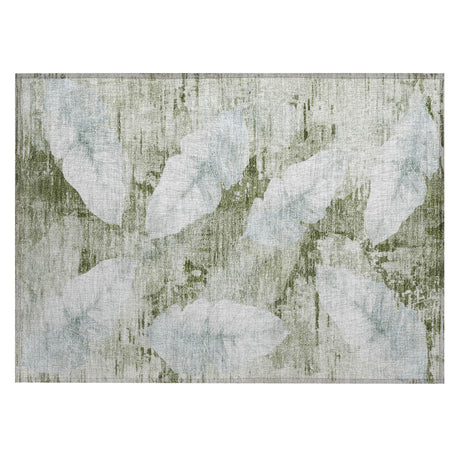 Addison Chantille ACN2172 Floral Machine Made Transitional Aloe Rug