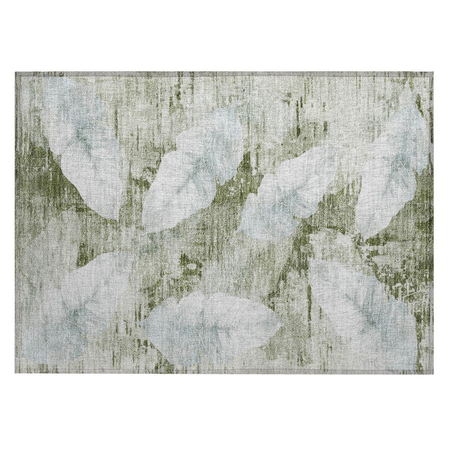 Addison Chantille ACN2172 Floral Machine Made Transitional Aloe Rug