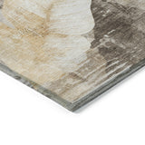 Addison Chantille ACN2172 Floral Machine Made Transitional Brown Rug
