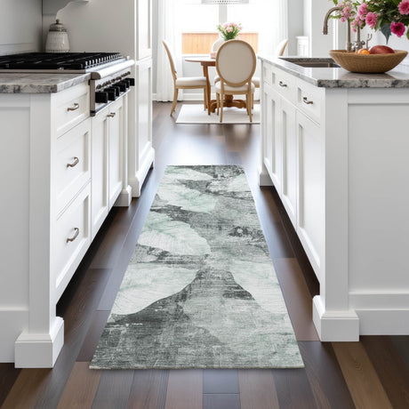 Addison Chantille ACN2172 Floral Machine Made Transitional Teal Rug