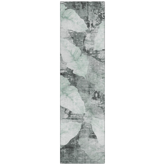 Addison Chantille ACN2172 Floral Machine Made Transitional Teal Rug