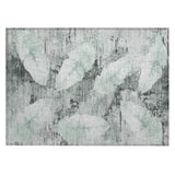 Addison Chantille ACN2172 Floral Machine Made Transitional Teal Rug