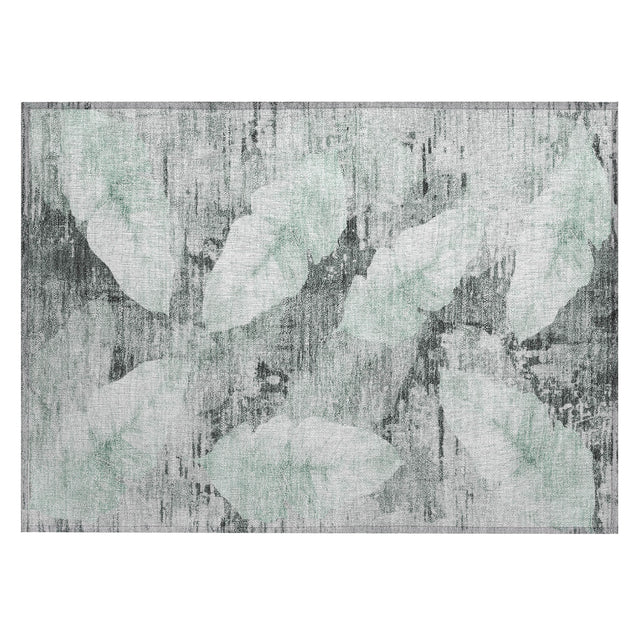 Addison Chantille ACN2172 Floral Machine Made Transitional Teal Rug
