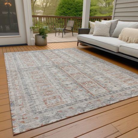Addison Chantille ACN2173 Stripes Machine Made Transitional Beige Rug