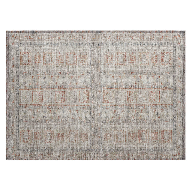 Addison Chantille ACN2173 Stripes Machine Made Transitional Beige Rug