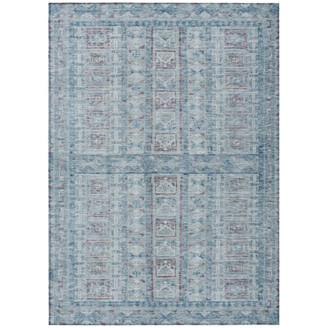 Addison Chantille ACN2173 Stripes Machine Made Transitional Blue Rug
