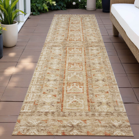 Addison Chantille ACN2173 Stripes Machine Made Transitional Paprika Rug
