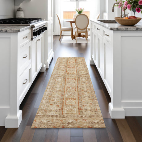 Addison Chantille ACN2173 Stripes Machine Made Transitional Paprika Rug