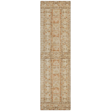 Addison Chantille ACN2173 Stripes Machine Made Transitional Paprika Rug