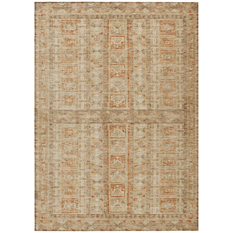 Addison Chantille ACN2173 Stripes Machine Made Transitional Paprika Rug