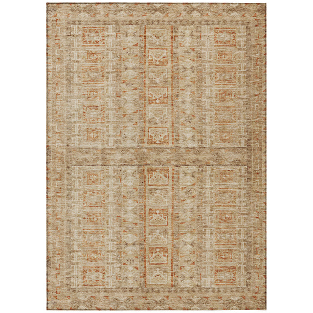 Addison Chantille ACN2173 Stripes Machine Made Transitional Paprika Rug