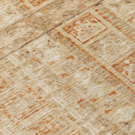 Addison Chantille ACN2173 Stripes Machine Made Transitional Paprika Rug