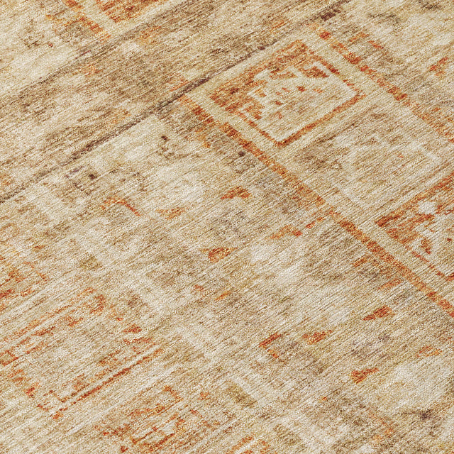 Addison Chantille ACN2173 Stripes Machine Made Transitional Paprika Rug