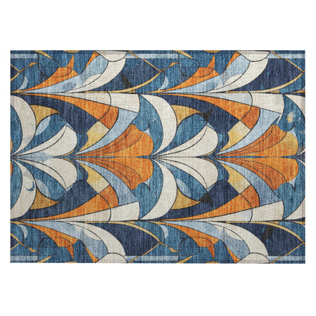 Addison Chantille ACN2174 Modern Machine Made Transitional Blue Rug