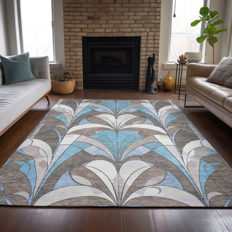 Addison Chantille ACN2174 Modern Machine Made Transitional Brown Rug