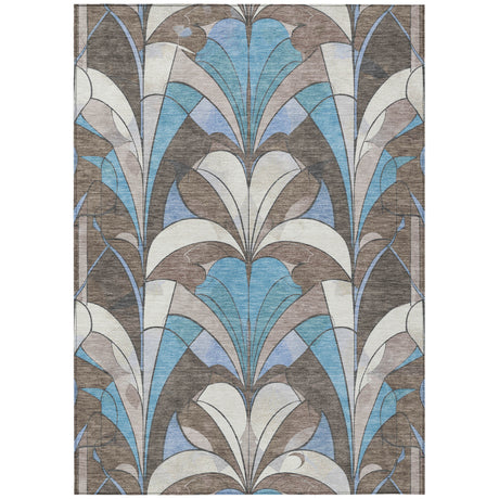 Addison Chantille ACN2174 Modern Machine Made Transitional Brown Rug