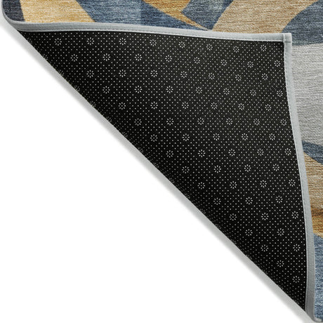 Addison Chantille ACN2175 Geometric Machine Made Transitional Blue Rug