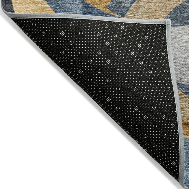 Addison Chantille ACN2175 Geometric Machine Made Transitional Blue Rug