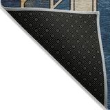 Addison Chantille ACN2176 Geometric Machine Made Transitional Blue Rug