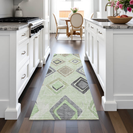 Addison Chantille ACN2180 Geometric Machine Made Transitional Aloe Rug