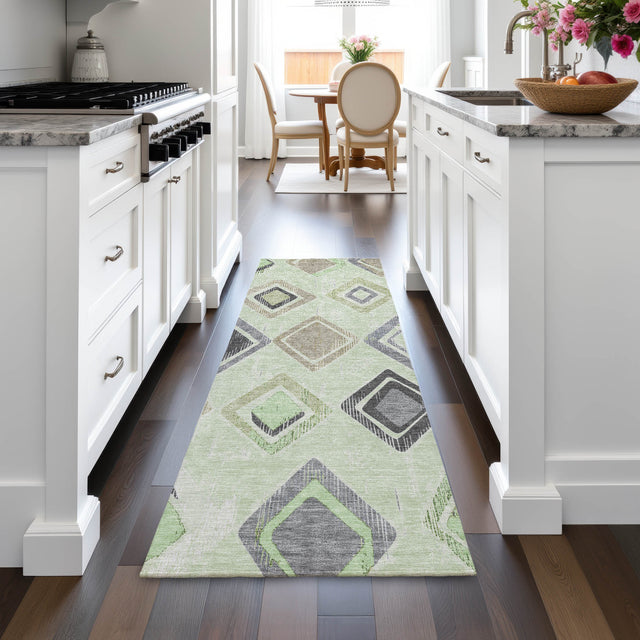 Addison Chantille ACN2180 Geometric Machine Made Transitional Aloe Rug