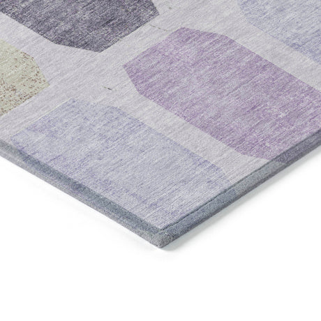 Addison Chantille ACN2182 Geometric Machine Made Transitional Lavender Rug