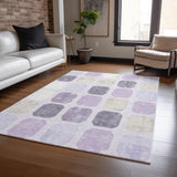 Addison Chantille ACN2182 Geometric Machine Made Transitional Lavender Rug