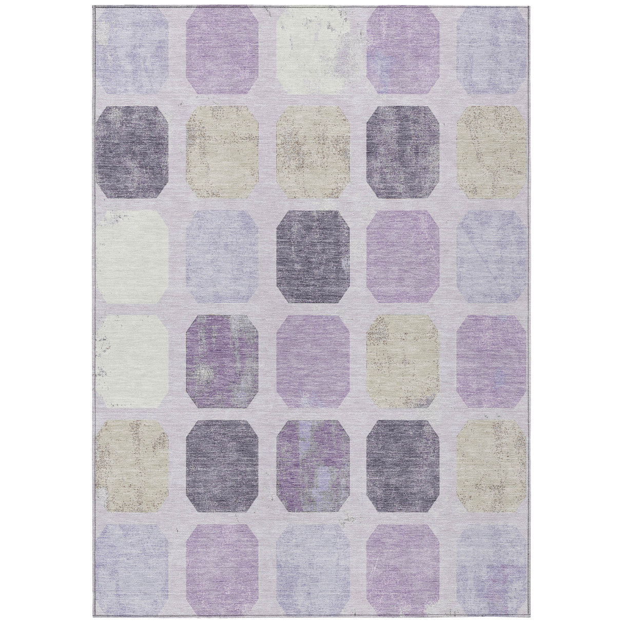 Addison Chantille ACN2182 Geometric Machine Made Transitional Lavender Rug