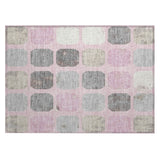 Addison Chantille ACN2182 Geometric Machine Made Transitional Pink Rug