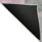 Addison Chantille ACN2182 Geometric Machine Made Transitional Pink Rug