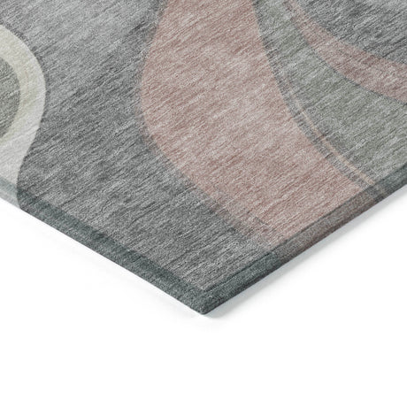Addison Chantille ACN2183 Swirls Machine Made Transitional Beige Rug