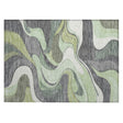 Addison Chantille ACN2183 Swirls Machine Made Transitional Green Rug