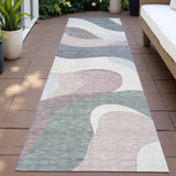 Addison Chantille ACN2186 Swirls Machine Made Transitional Blush Rug