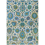 Addison Chantille ACN2187 Global Machine Made Traditional Aqua Rug