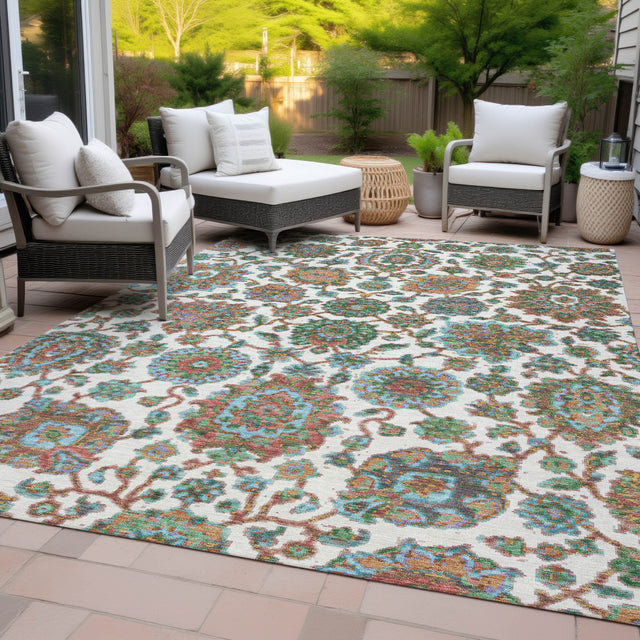 Addison Chantille ACN2187 Global Machine Made Traditional Coral Rug