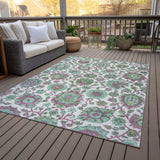 Addison Chantille ACN2187 Global Machine Made Traditional Mint Rug
