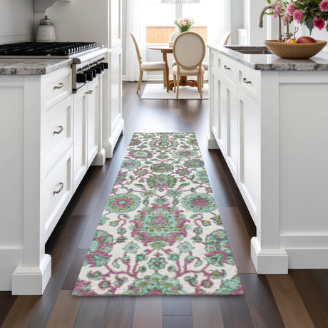 Addison Chantille ACN2187 Global Machine Made Traditional Mint Rug