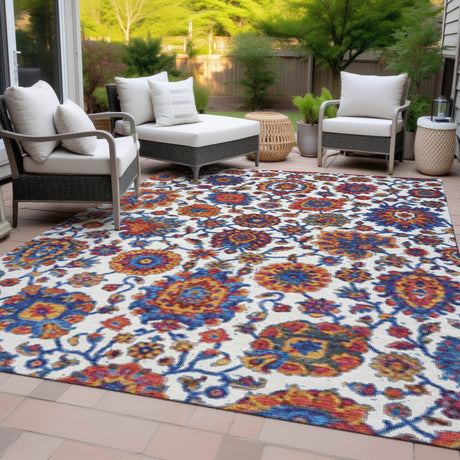 Addison Chantille ACN2187 Global Machine Made Traditional Red Rug
