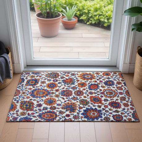 Addison Chantille ACN2187 Global Machine Made Traditional Red Rug