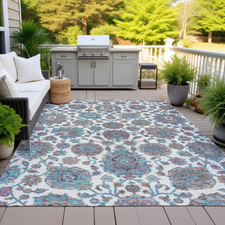 Addison Chantille ACN2187 Global Machine Made Traditional Teal Rug