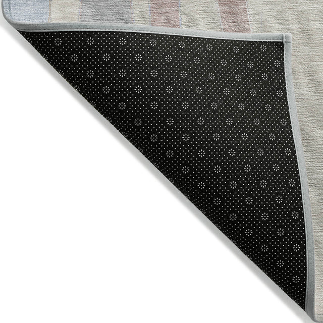 Addison Chantille ACN2188 Stripes Machine Made Transitional Beige Rug