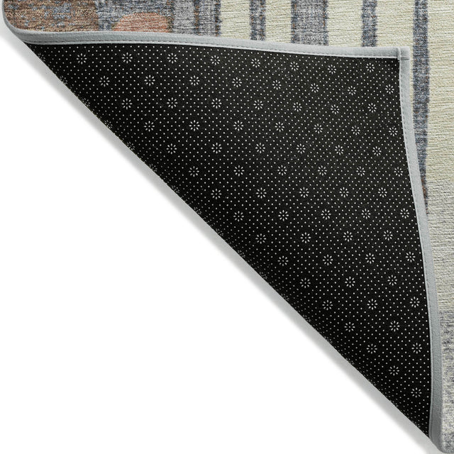 Addison Chantille ACN2189 Geometric Machine Made Transitional Brown Rug