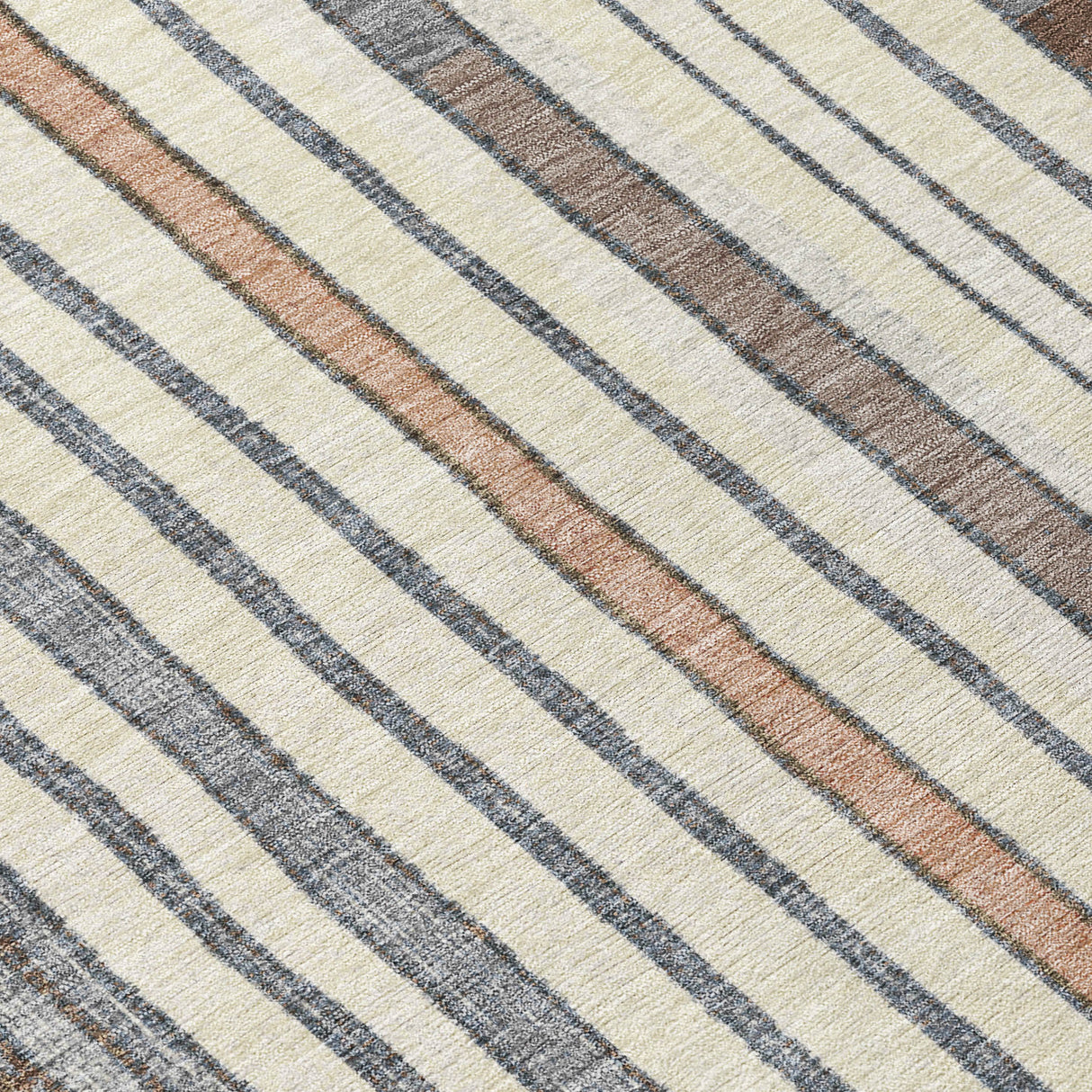 Addison Chantille ACN2189 Geometric Machine Made Transitional Brown Rug
