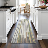 Addison Chantille ACN2189 Geometric Machine Made Transitional Olive Rug