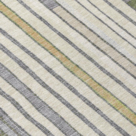 Addison Chantille ACN2189 Geometric Machine Made Transitional Olive Rug