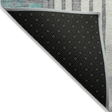 Addison Chantille ACN2189 Geometric Machine Made Transitional Teal Rug