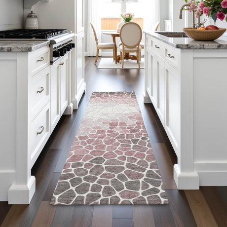 Addison Chantille ACN2190 Geometric Machine Made Transitional Blush Rug