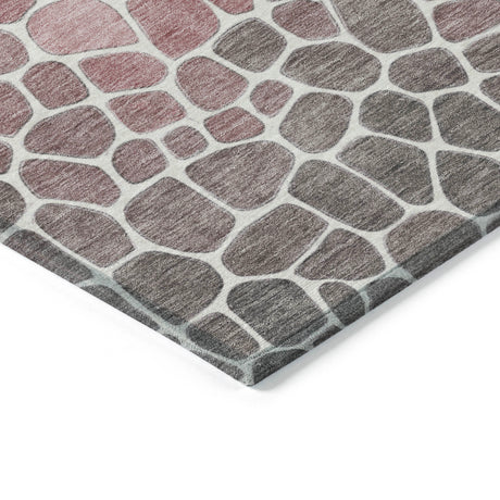 Addison Chantille ACN2190 Geometric Machine Made Transitional Blush Rug