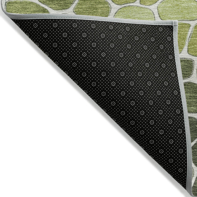 Addison Chantille ACN2190 Geometric Machine Made Transitional Green Rug